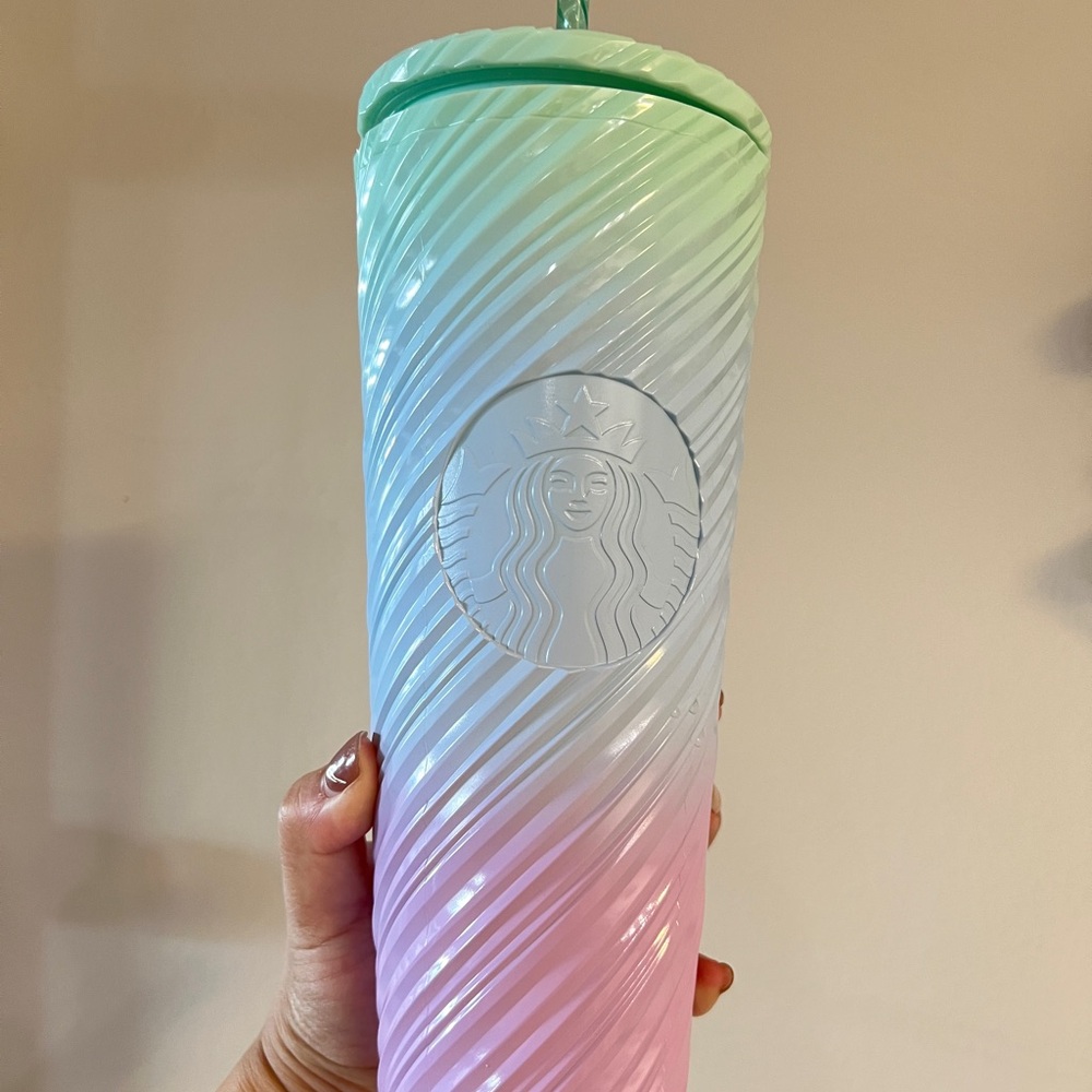 Starbucks Swirl Design Tumbler in Pastel Hues